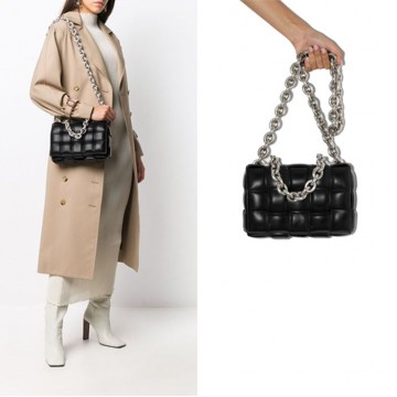 Original Design Chain Cassette Leather Shoulder Bag