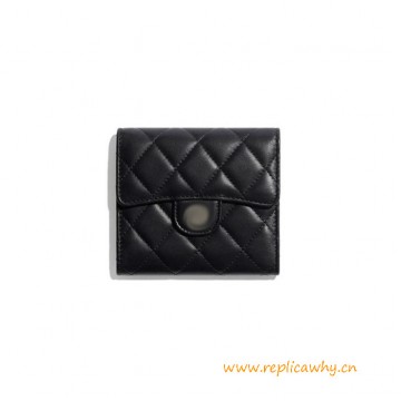 Original Design Classic Small Flap Lambskin Wallet