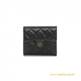 Original Design Classic Small Flap Caviar Wallet