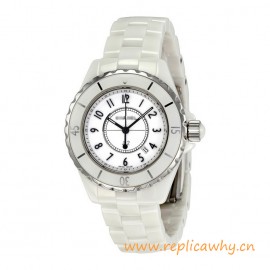 Original Design J12 weiß Keramik 33mm Quarz Damen Uhren H0968