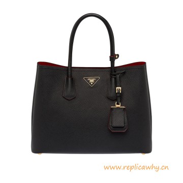 Original Design Double Saffiano Calfskin Leather Handbag