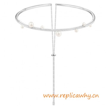 Original Design Sterling Silver Choker with Pearl