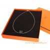 Original Pop H Pendant in Lacquer with Sterling Silver Chain Necklace