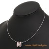 Original Pop H Pendant in Lacquer with Sterling Silver Chain Necklace