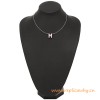 Original Pop H Pendant in Lacquer with Sterling Silver Chain Necklace