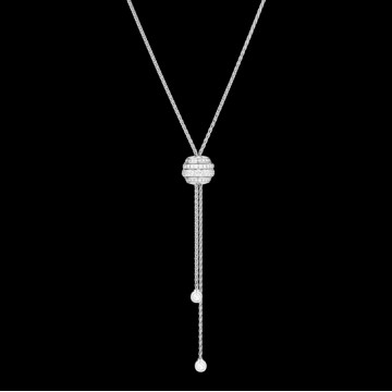 Original Pendant in 18K White Gold Set with 109 Brilliant-cut Diamonds