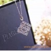Original Extremely "Lace Decoration" Pendant in 18K White Gold Set with 208 Brilliant-cut Diamonds