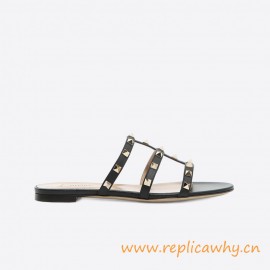 Original Quality Calfskin Leather Slide Sandal