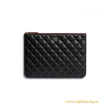 Original Design Classic Pouch Black Lambskin