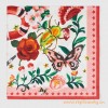 Original Design Garden Print Silk Scarf for Women