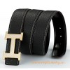 Original Clemence Reversible Belt Black with Full Diamonds H Buckle