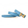 Piel De Cinturon Reversible En Ternera Clemence Céu azul com Cinto Fivela H