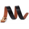 Original Clemence Reversible Belt Brown with H Buckle