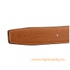 Original Clemence Reversible Belt Brown with H Buckle