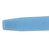 Original Clemence Reversible Belt Sky Blue with Guillochee H Buckle