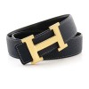 Original Clemence Reversible Belt Navy Blue with H Buckle