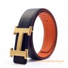 Original Clemence Reversible Belt Orange with H Buckle