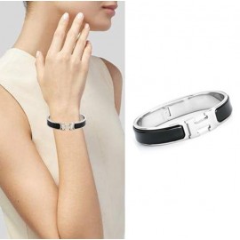 Top Quality H Narrow Bracelet with Enamel Bracelets