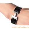 Original Clic Clac H Bracelet with Black Enamel