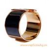Original Wide Clic-Clac H Bracelet With Charm Black Enamel