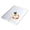 Original H Narrow Bracelet Gold Plated with Orange Enamel