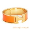 Original Clic Clac H Bracelet with Orange Enamel