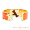 Original Clic Clac H Bracelet with Orange Enamel