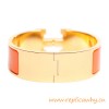 Original Clic Clac H Bracelet with Orange Enamel