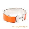 Original Clic Clac H Bracelet with Orange Enamel