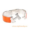 Original Clic Clac H Bracelet with Orange Enamel