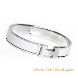 Top Quality Original Design H Narrow Enamel Bracelet