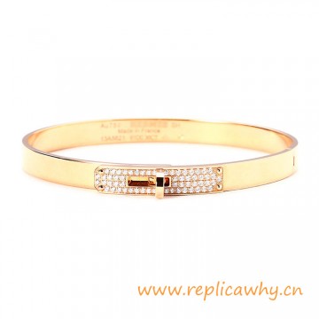 Original Design Quality Kelly Narrow Bracelet with Diamonds