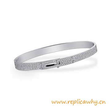 Original Design Quality Kelly Narrow Bracelet with 499 Diamonds
