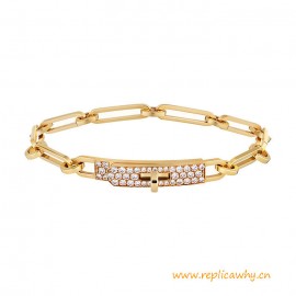Top Quality Kelly Thick Chaine Bracelet with Diamonds