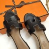 Top Quality Oasis Sandals in Calfskin Leather Sole 1.9" Stacked Heel