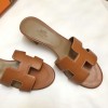 Top Quality Oasis Sandals in Calfskin Leather Sole 1.9" Stacked Heel