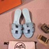 Original Oasis Ladies' Sandal in Epsom Leather Light Blue Slippers