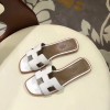 Top Quality Original Design Oran Sandals Leather Slippers White