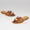 Upgraded Quality Original Oran H Sandals Calfskin Leather Slippers