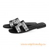 Original Oran H Sandals Calfskin Adorned with 140 Clou De Selle Details