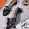 Original Oasis Ladies' Sandal Calfskin Leather Black Slippers