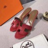 Original Oasis Ladies' Sandal Calfskin Leather Sao Red Slippers