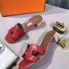 Original Oasis Ladies' Sandal Calfskin Leather Sao Red Slippers
