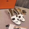 Original Oasis Ladies' Sandal Calfskin Leather Snow White Slippers