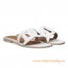 Original Omaha Ladies' Sandal in Calfskin Leather Snow White Slippers