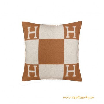 Original Design Avalon Pillow with Removable Cover in Wool Cashmere