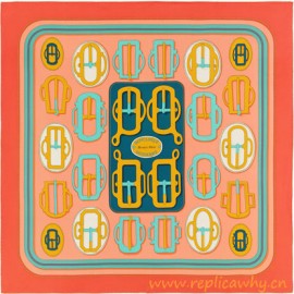 Original Design H Bouclerie Moderne Silk Scarf