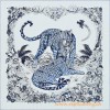 Original Design Jungle Love Tattoo Silk Twill Scarf
