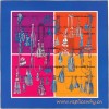 Original Design Passementerie Quadri Silk Twill Scarf