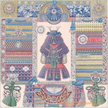 Original Design Parures de Samourais Silk Scarf
